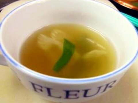 朝の１００レシピ　26）パスタの茹で汁で簡単スープ